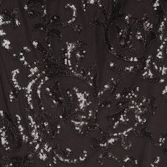 $495 Alexis Franciska Dress- Beaded Black - Picture 4 of 6